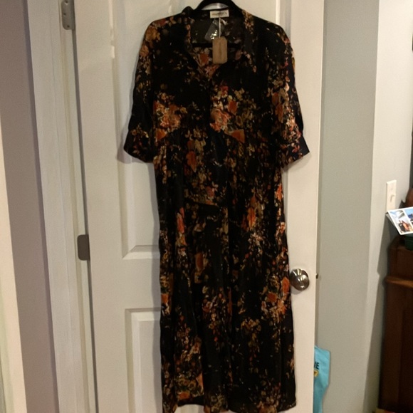 NWT Natural Life tiered midi floral dress size Large - Picture 4 of 6